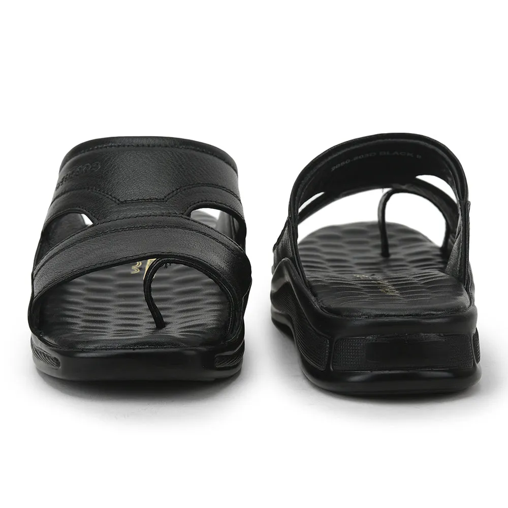 Healers Casual Slippers For Men (Black) 2050-803D By Liberty Vera Bradley Slippers