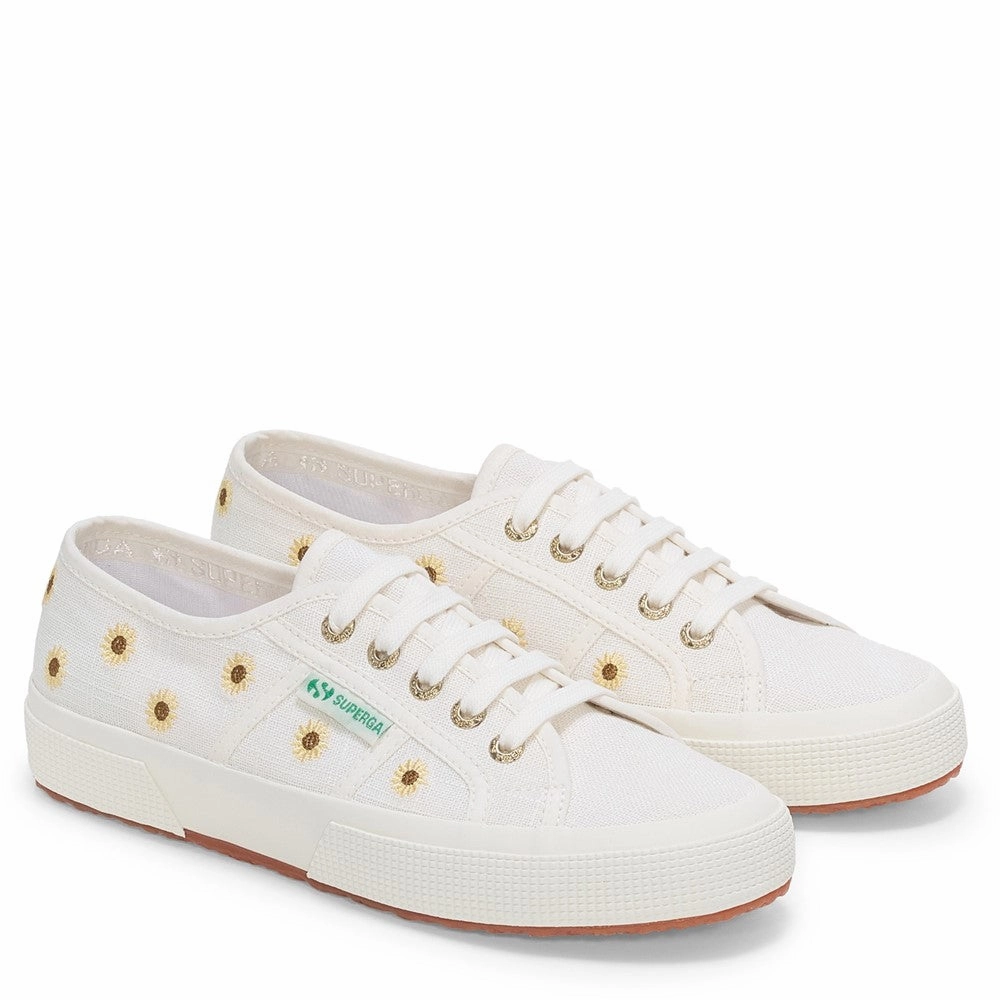Quick Comfort Superga Embroidery Linen Sunflower Trainer