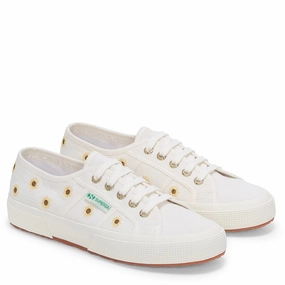 Quick Comfort Superga Embroidery Linen Sunflower Trainer