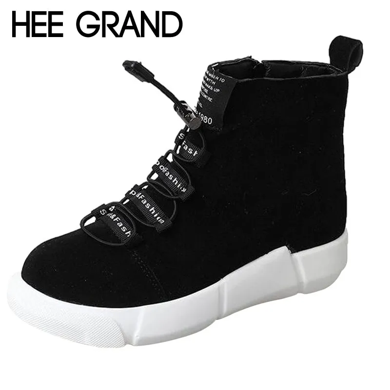 Snow Boots Professional HEE GRAND Women Fashion Snow Boots Women Casual Boots with Short Plush Low-cut Winter Walking Boots XWX6449