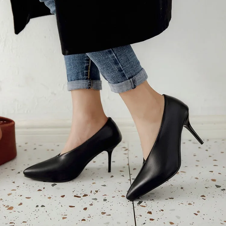 All Types Of High Heels Women's Pointed Toe Stiletto Pumps High Heels
