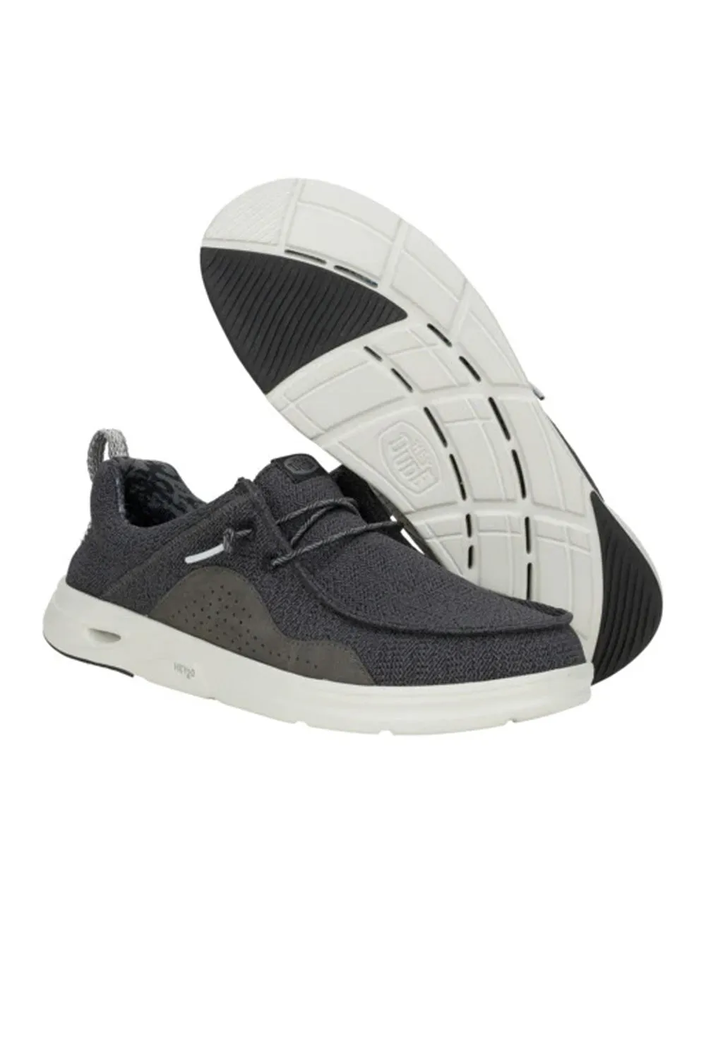 Asics Top Running Shoe HEYDUDE Mens Hey2O Mesh Shoes in Black/Grey | 43145-0NU