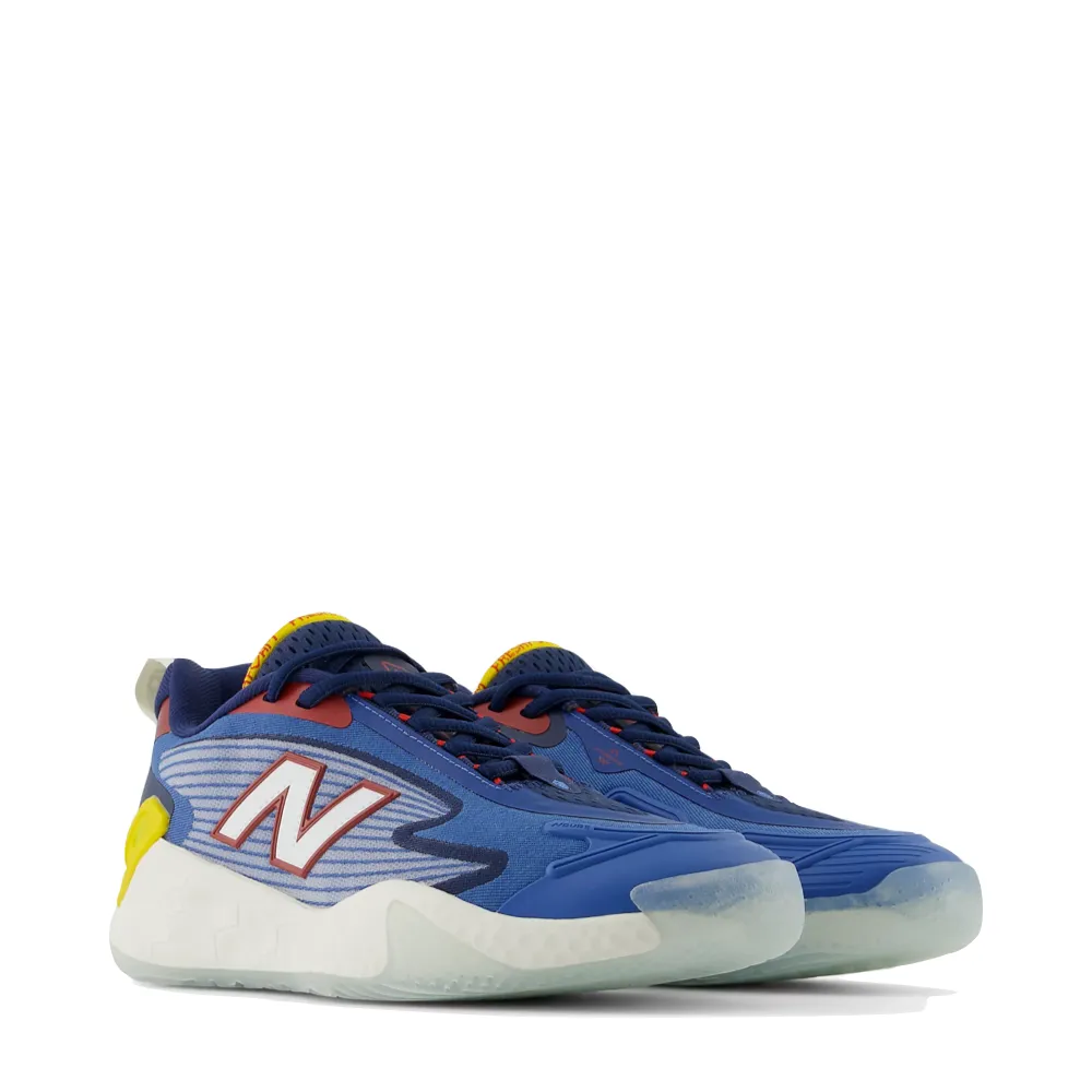 New Balance Women's Fresh Foam X CT-Rally Court Sneaker in Nb Navy with True Red and Ginger Lemon New Balance Colorways