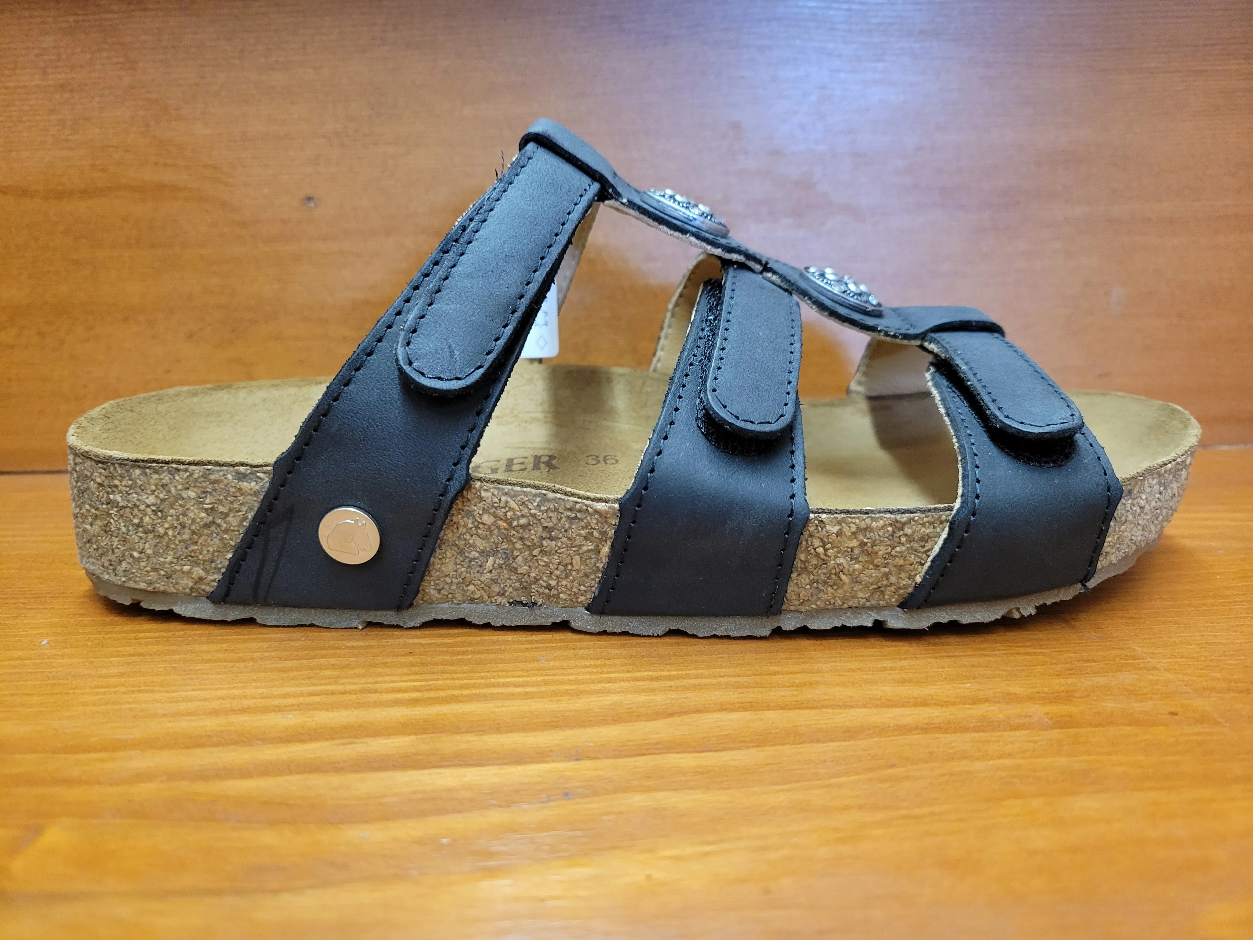 Haflinger Alice Black 819032-1688 Trendy Flip-flops