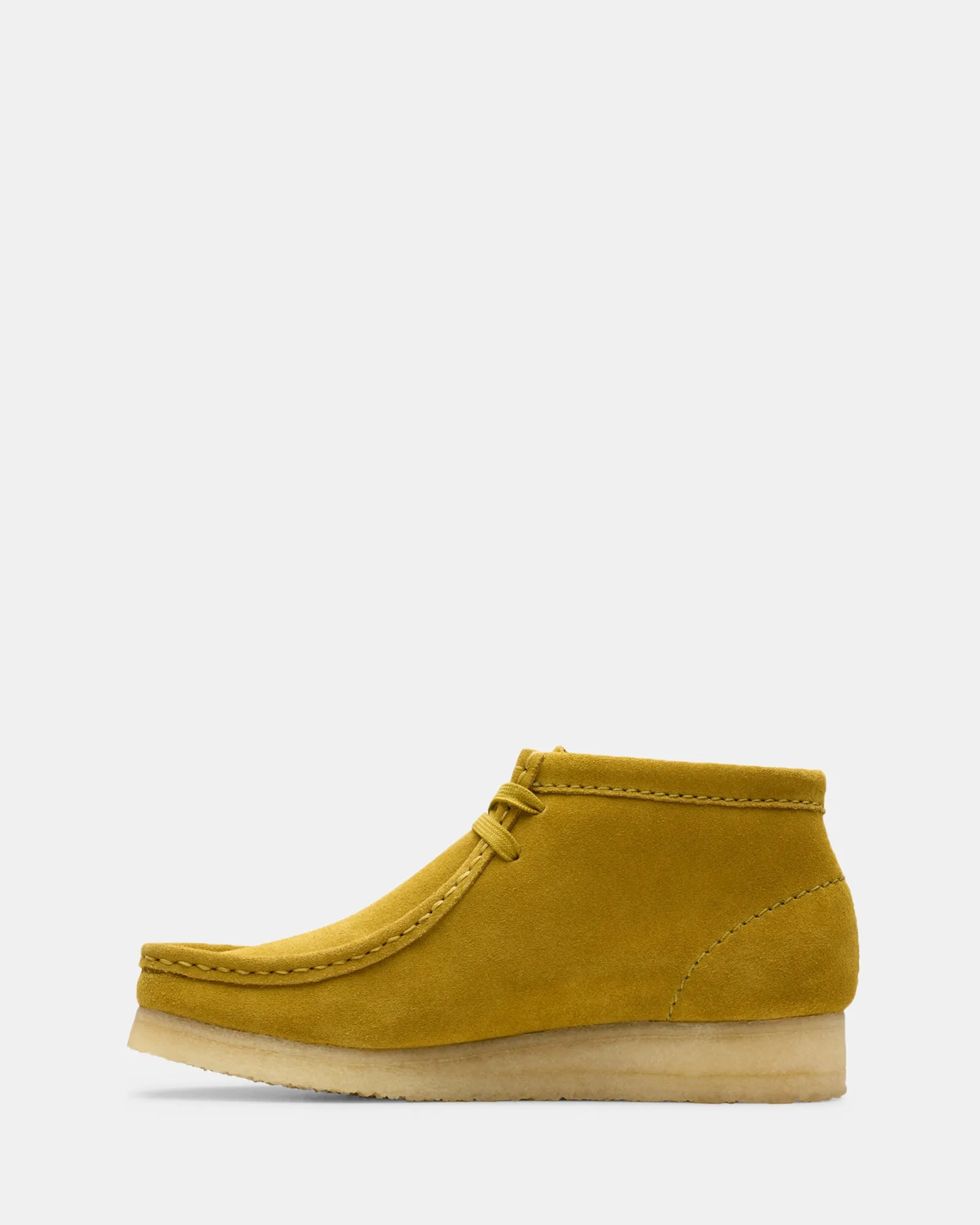 Strong Laces Wallabee Boot. (W) Olive Suede