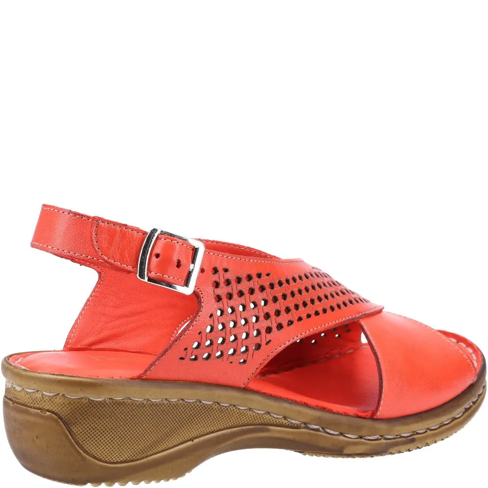 All Season footbed cushioning Fleet & Foster Judith Open Toe Sandal