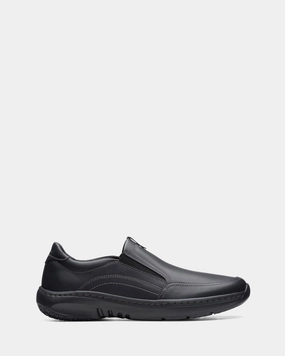 Slip   resistant   sole Clarkspro Step Black Leather