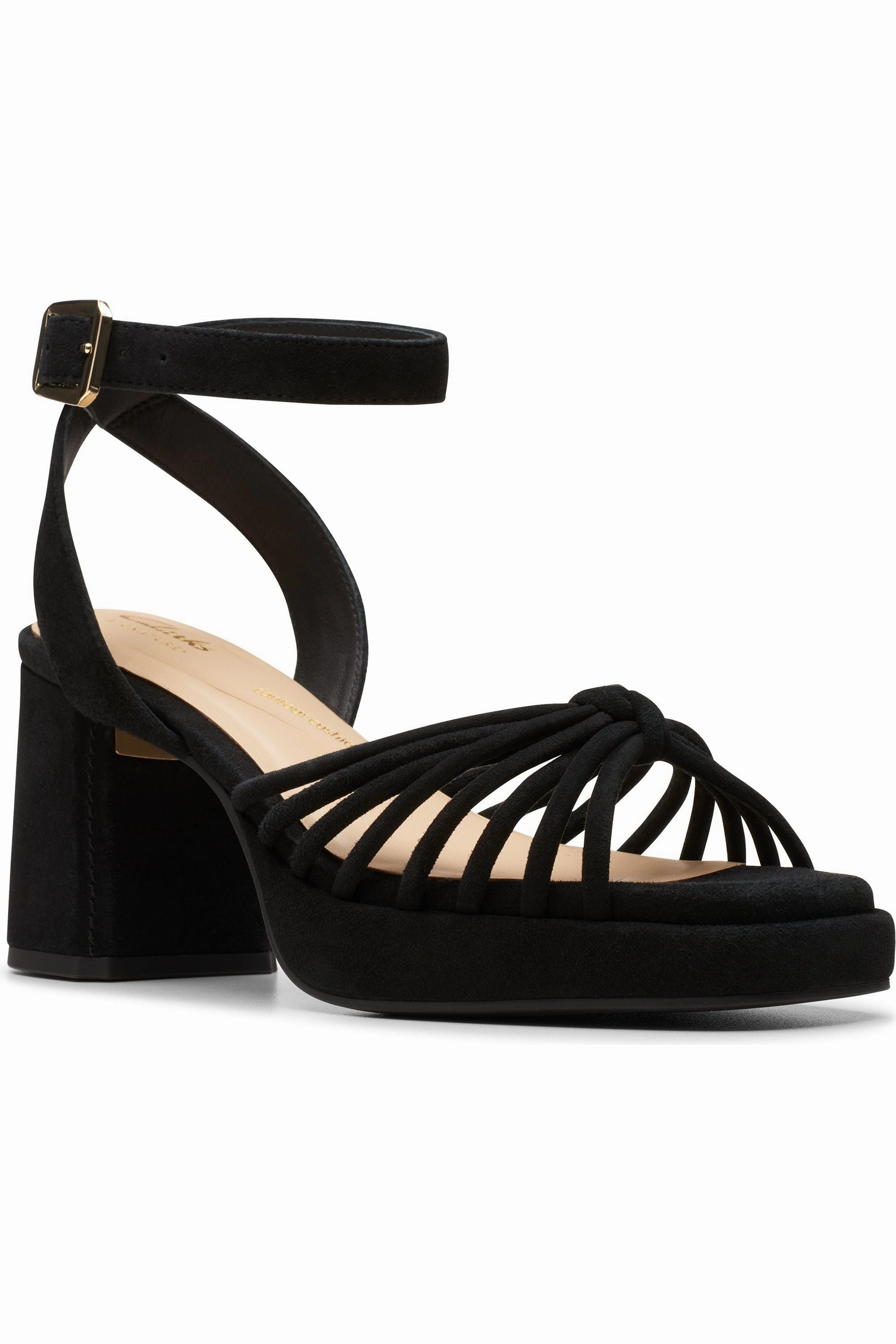 Clarks Ritzy75 Faye in Black Seaside Step Daylong Comfort Footwear