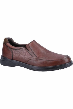 Hush Puppies Matthew Slip on shoe in Brown Stable Shade
