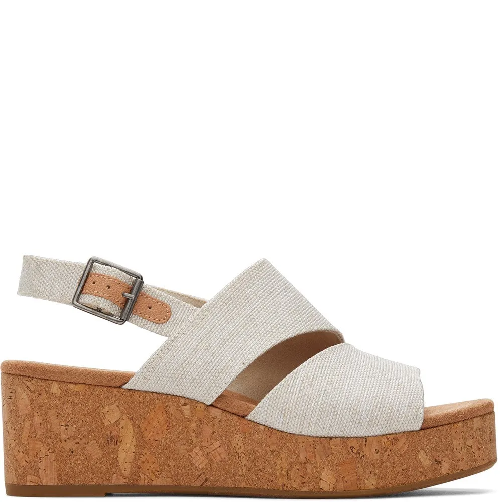 TOMS Claudine Wedge Travel Shoes Comfort Minimal Design