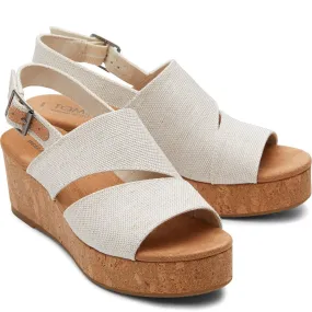 Mid Heel Fashionable Travel Shoes TOMS Claudine Wedge