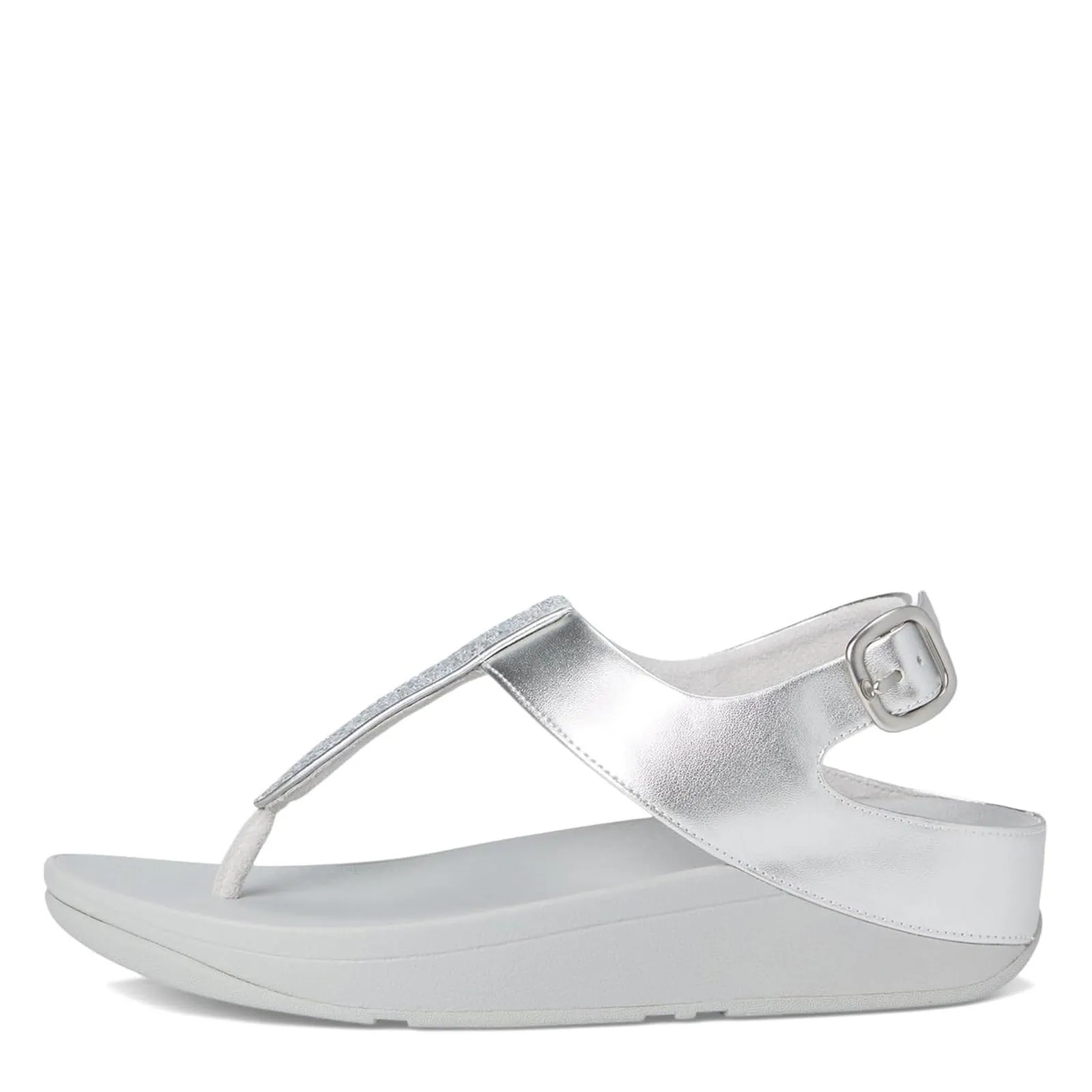 Women's FitFlop, Fino Crystal Backstrap Toe-Post Sandal rubber