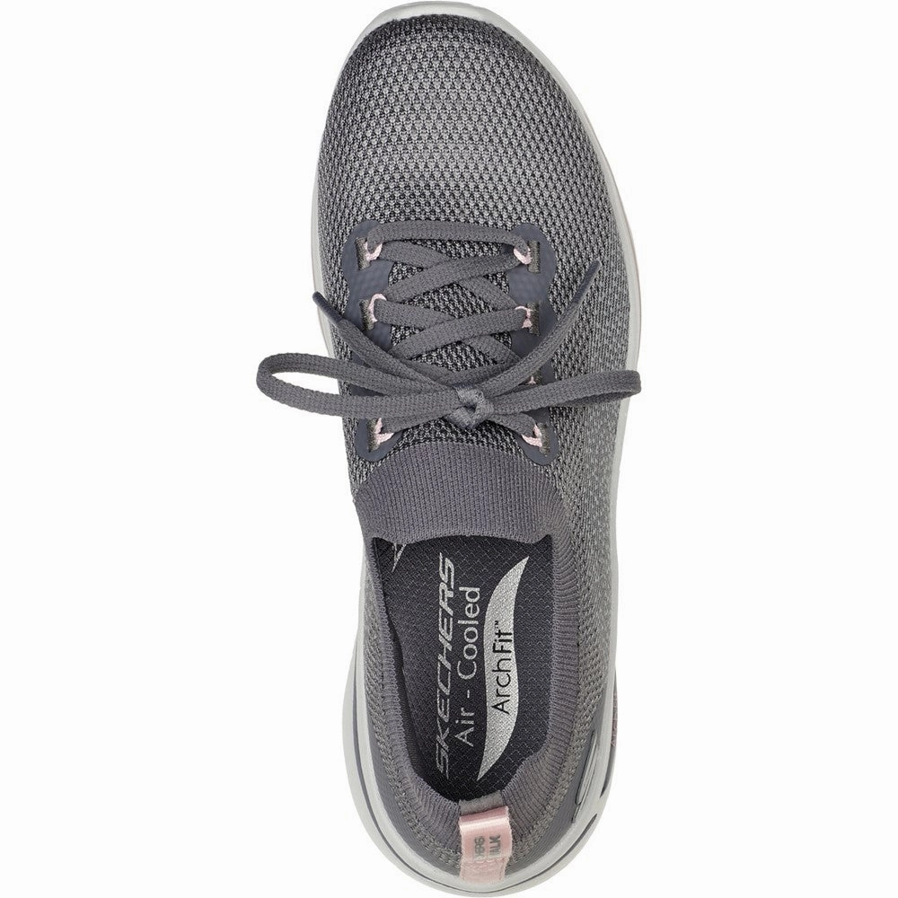 Flexible Upper Material Forefoot - striker Skechers Go Walk Arch Fit Clancy Trainers