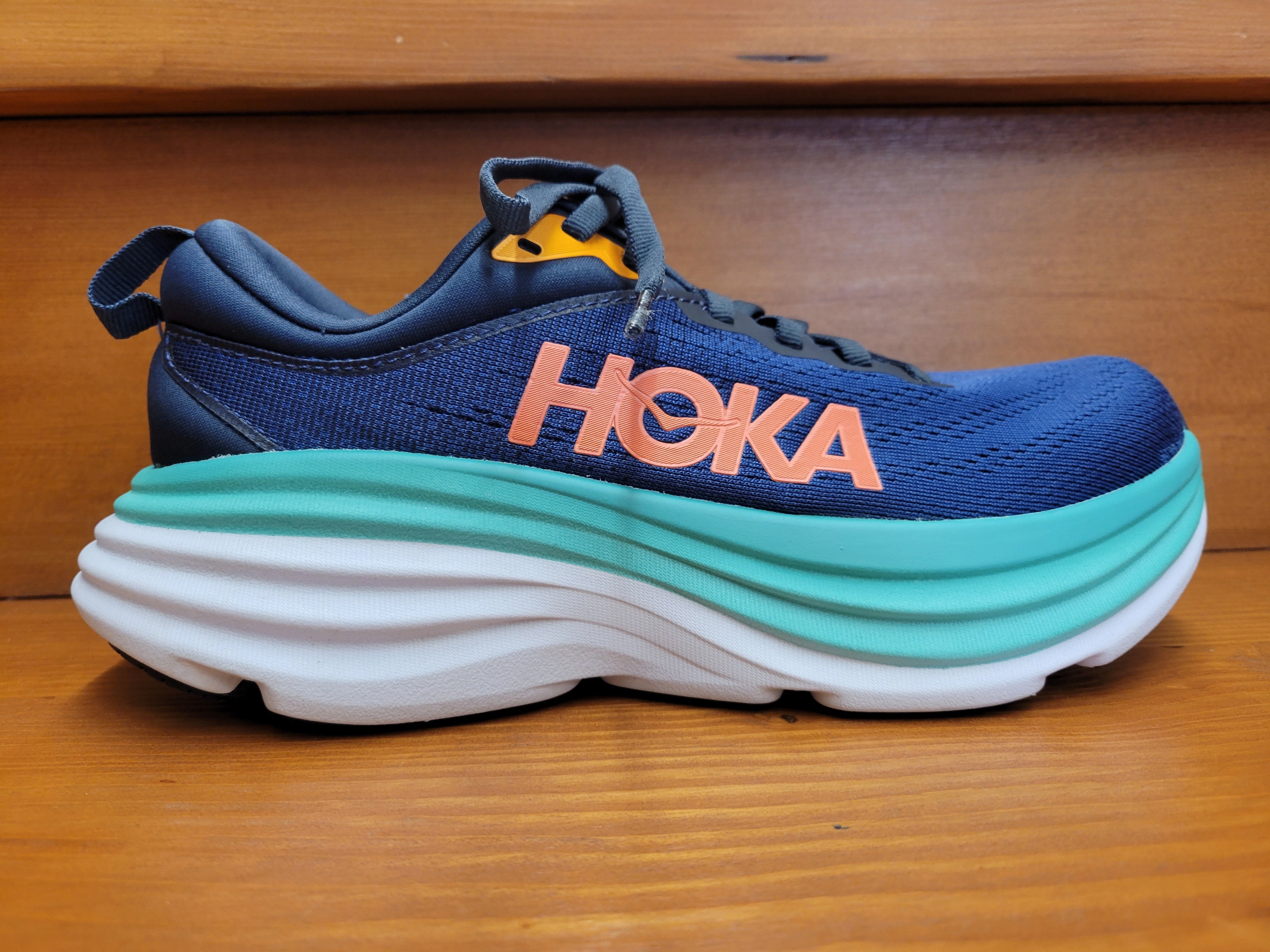 Hoka Bondi 8 Outerspace/Bellwether Blue 1127952 OSBB & 1127954 OSBB Comfortable Design Mid Top