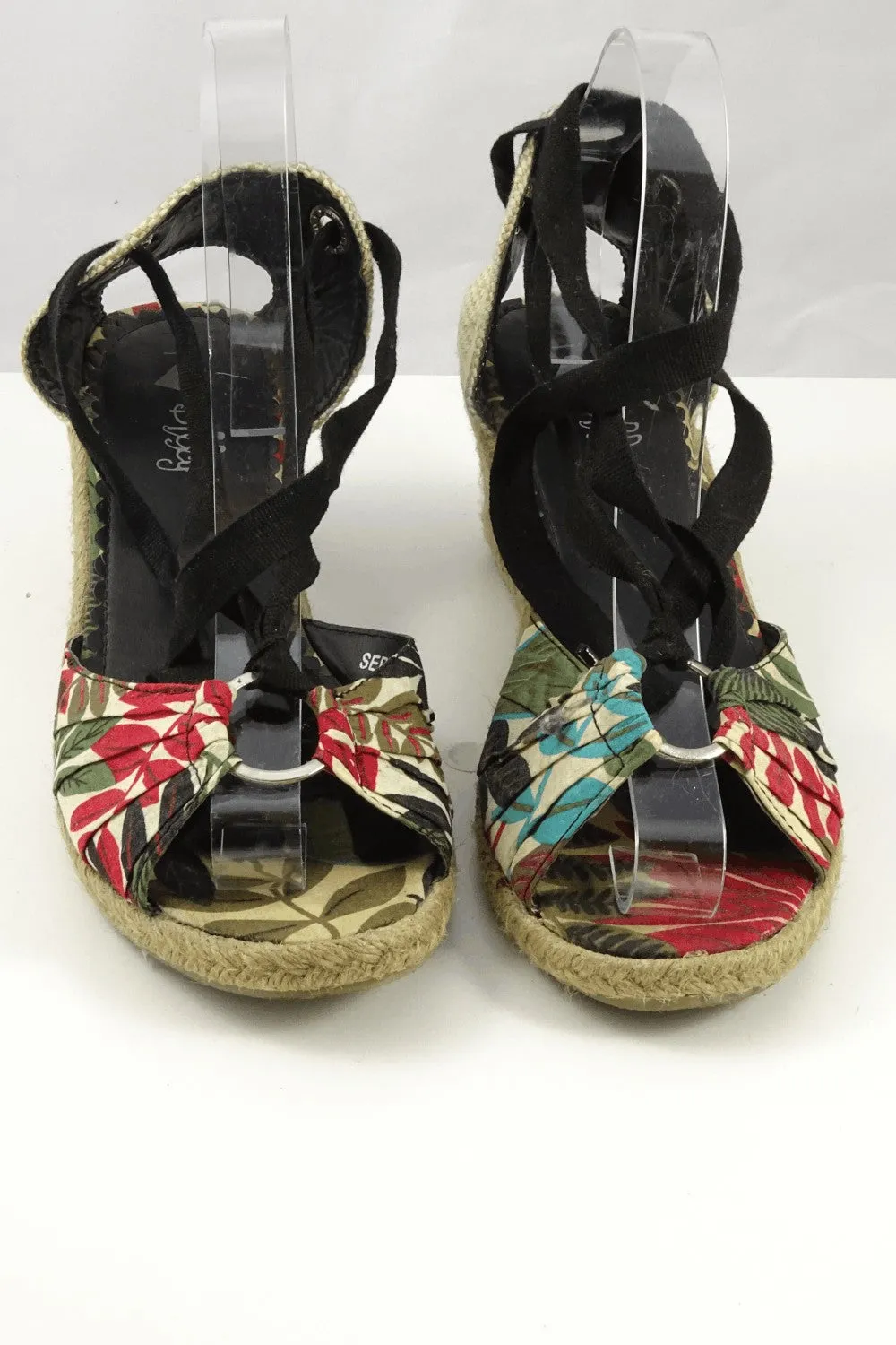 I Love Billy Red Wedges 40 Asics Shoes Slip Resistant