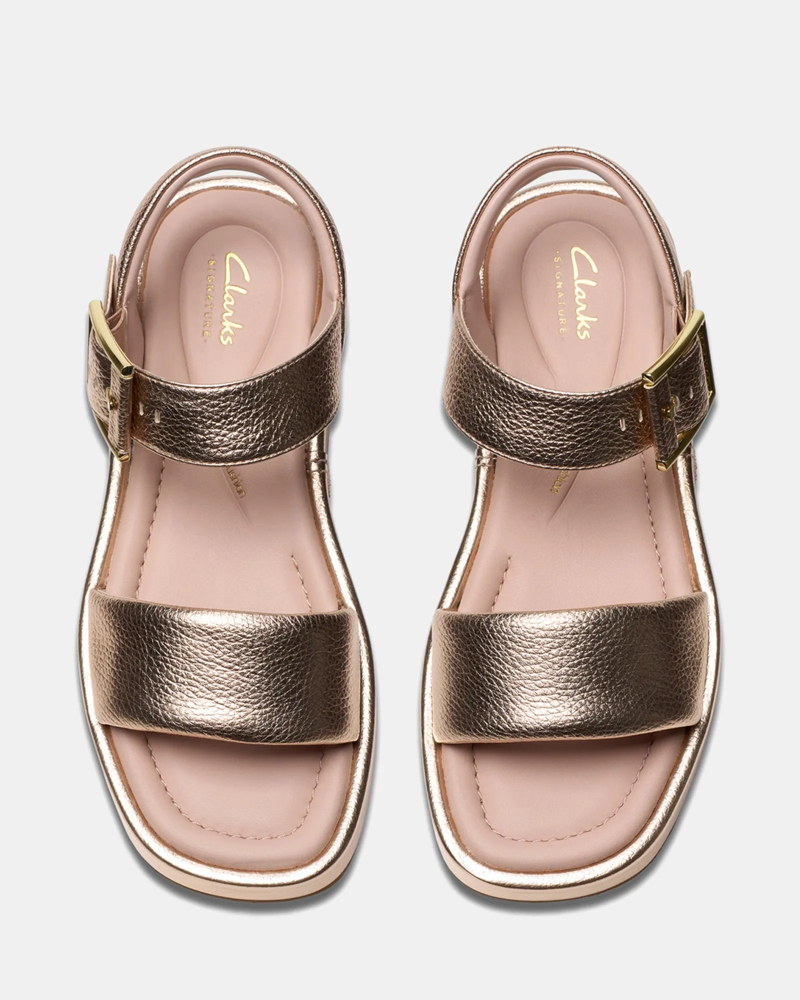 Alda Strap Copper Metallic Flexible Support Breathable Upper