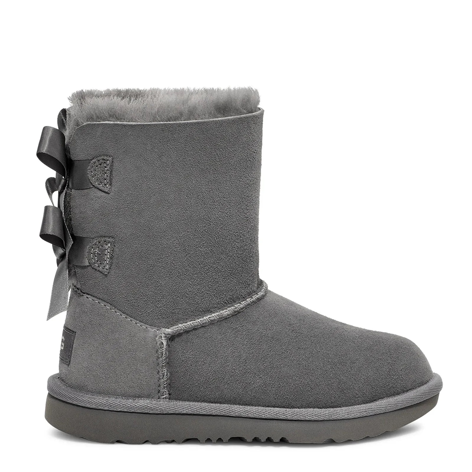 Girl's Ugg, Bailey Bow II Boot - Little Kid & Big Kid Croc Look Minimalist