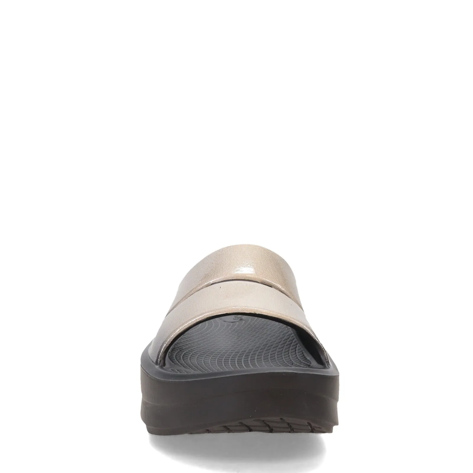 Women's Oofos, OOmega OOahh Luxe Sandal Shell Trim Quick Slide