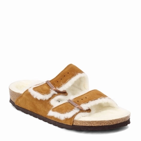 Women's Birkenstock, Arizona Shearling Lined Sandal - Narrow Fit Chic Sandals for Every Day