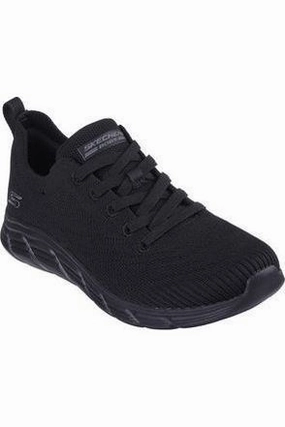 Skechers Ladies 117591  BOBS BFLEX LOGRACEFUL STRIDE in Black Gym Style