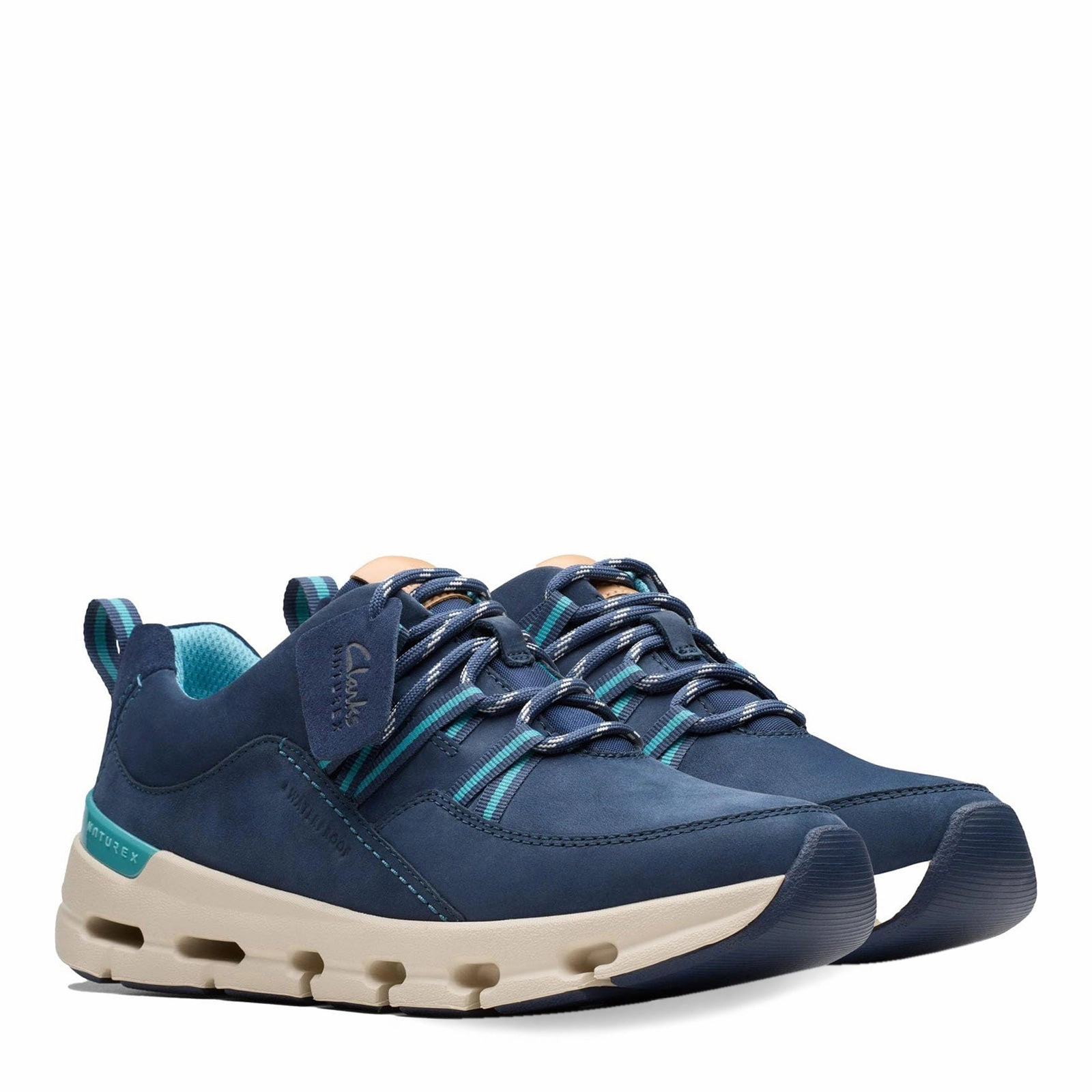 Women's Clarks, Naturex Tie Waterproof Sneaker comfort feature