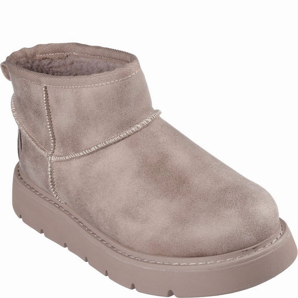 Skechers Keepsakes Lite Snow Bird Ankle Boots Turn Step Leaf Walk