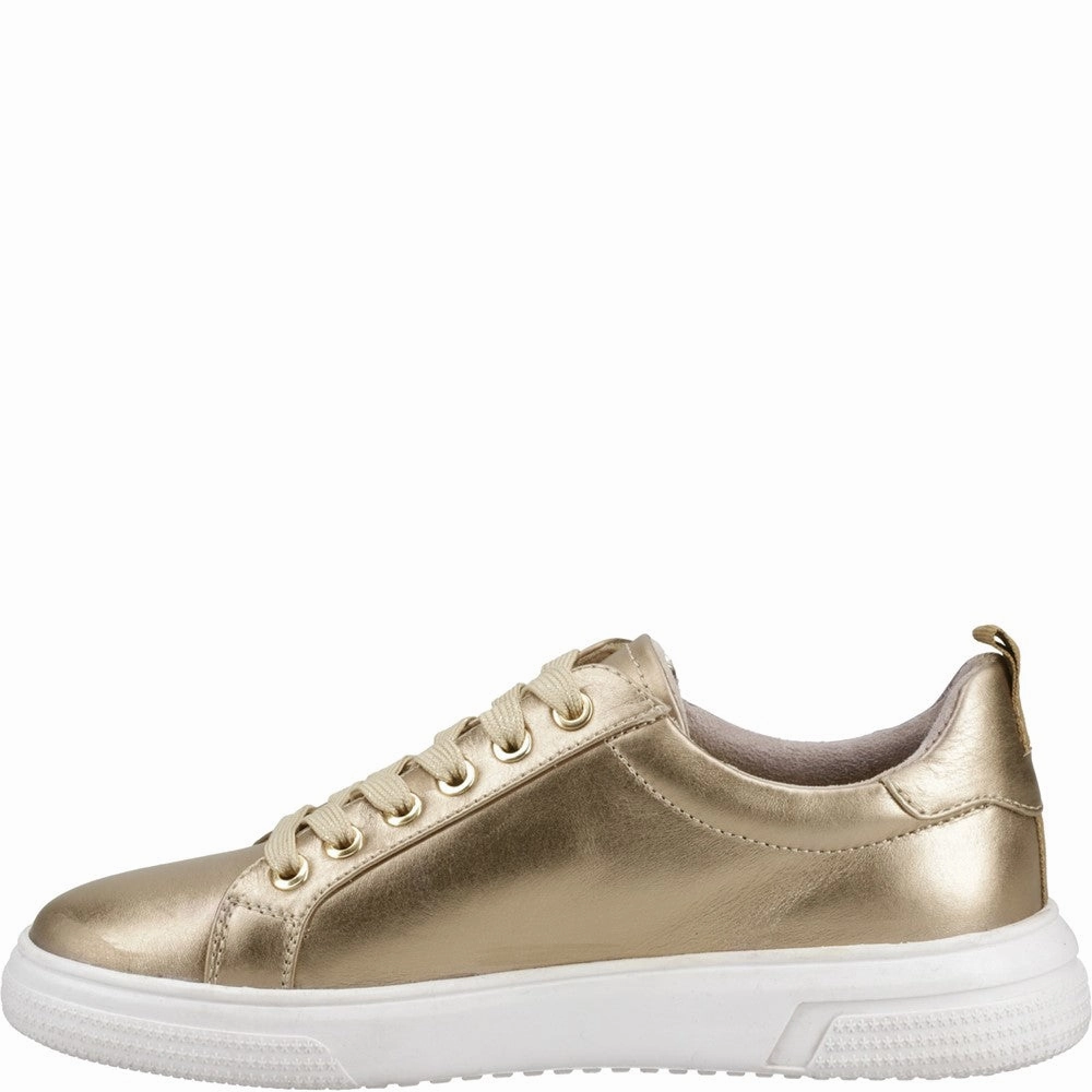 Hush Puppies Martha Trainer running for a new experience running in a park shoes