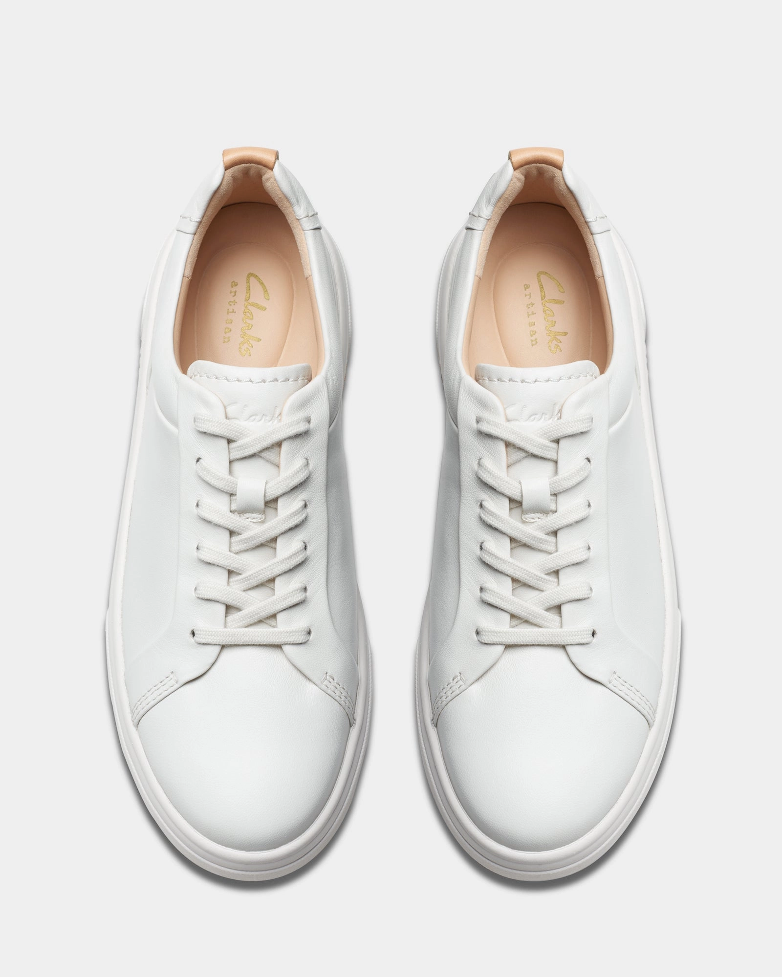 Hollyhock Walk Off White Leather ReinforcedHeel
