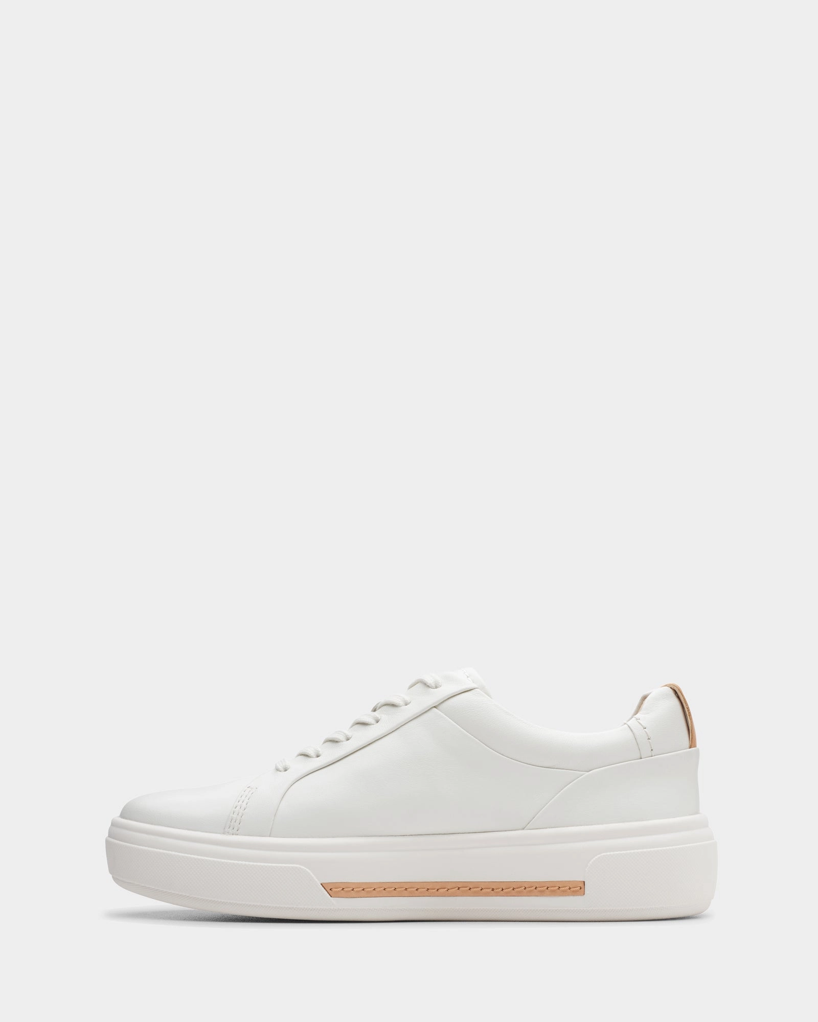 Hollyhock Walk Off White Leather padded insole Support Motion