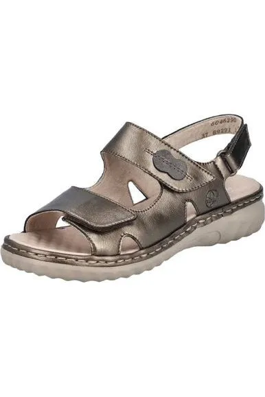 Rieker ladies sandal 60462-90 in Bronze Chic Days