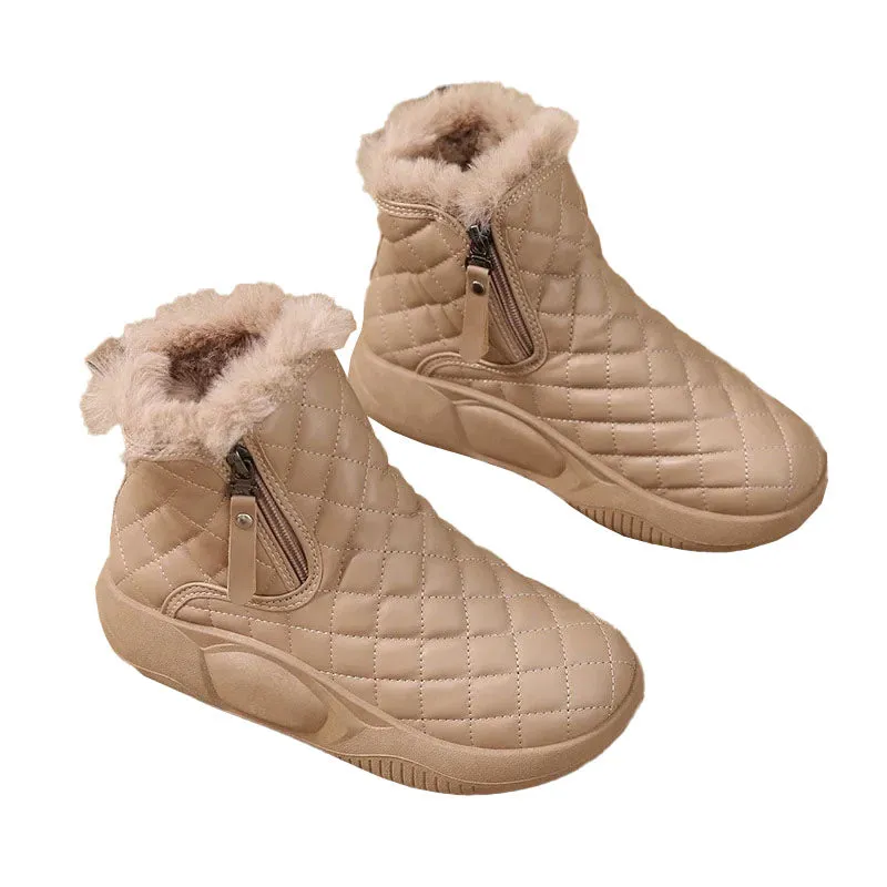 Boots In The Snow 2023 Women Warm Thick Soled Snow Boots Wide Width