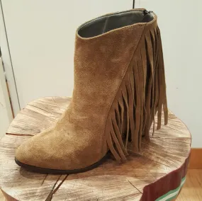 B Unique Fringe Boot - Mocha Trendy Footwear