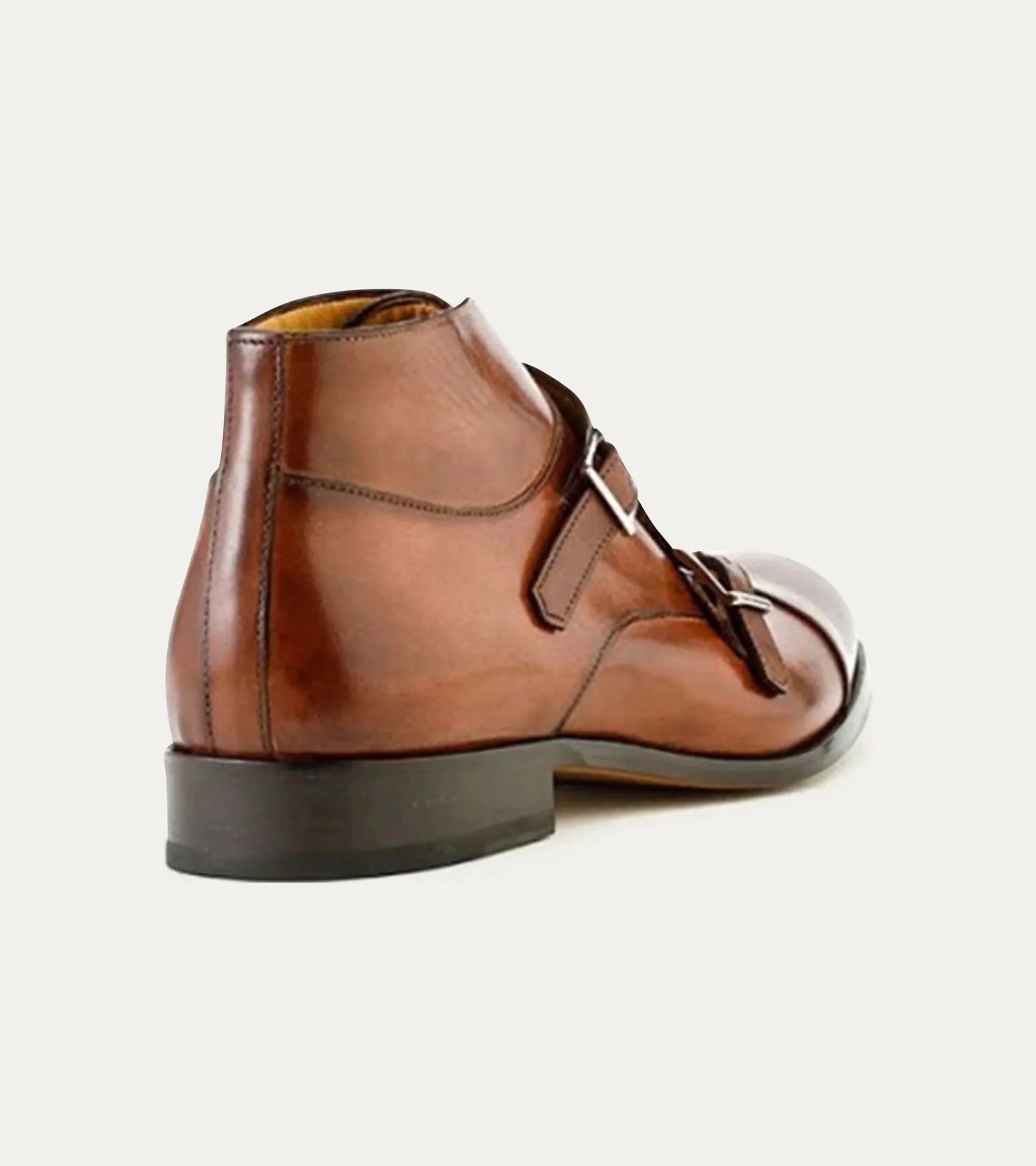 James Monkstrap Boot In Brown Dress Shoes Athletic