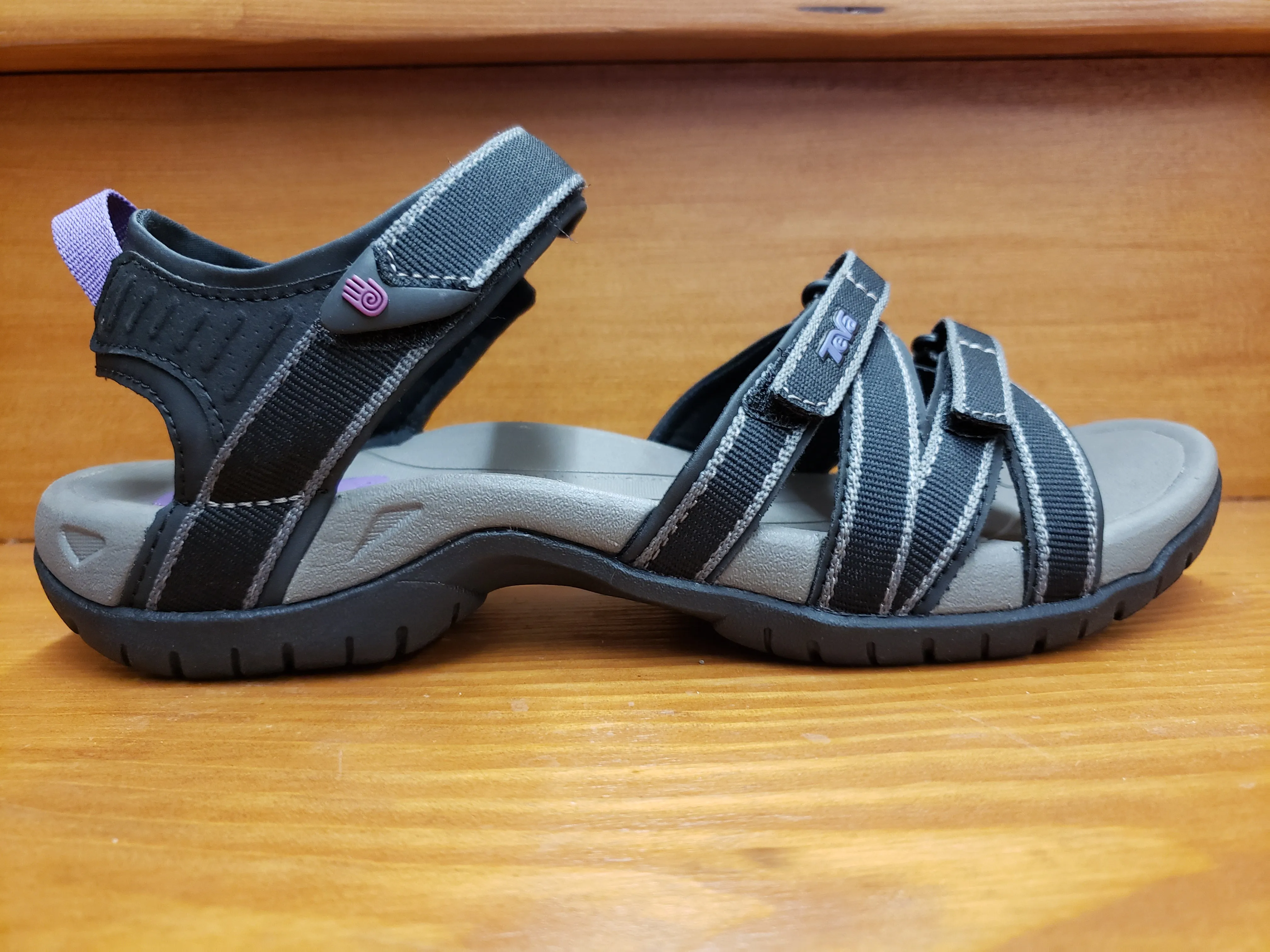Teva Tirra Black/grey 4266 BKGY Active Wear Flat Sole