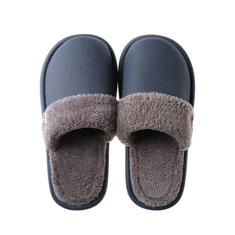 JIANBUDAN Plush warm Home flat slippers Lightweight soft comfortable winter slippers Women's cotton shoes Indoor plush slippers Free Knitting Patterns For Slippers