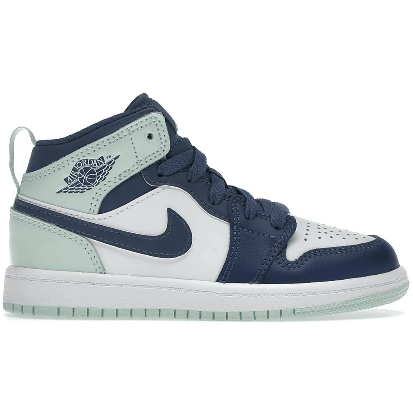 Affordable Adidas Shoes Jordan 1 Mid Mystic Navy Mint Foam (PS)