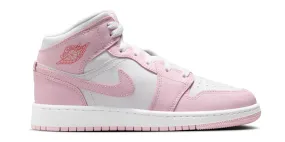 Jordan 1 Mid Pink Foam Fire Red White (PS) Adidas Gamecourt 2 Tennis Shoe