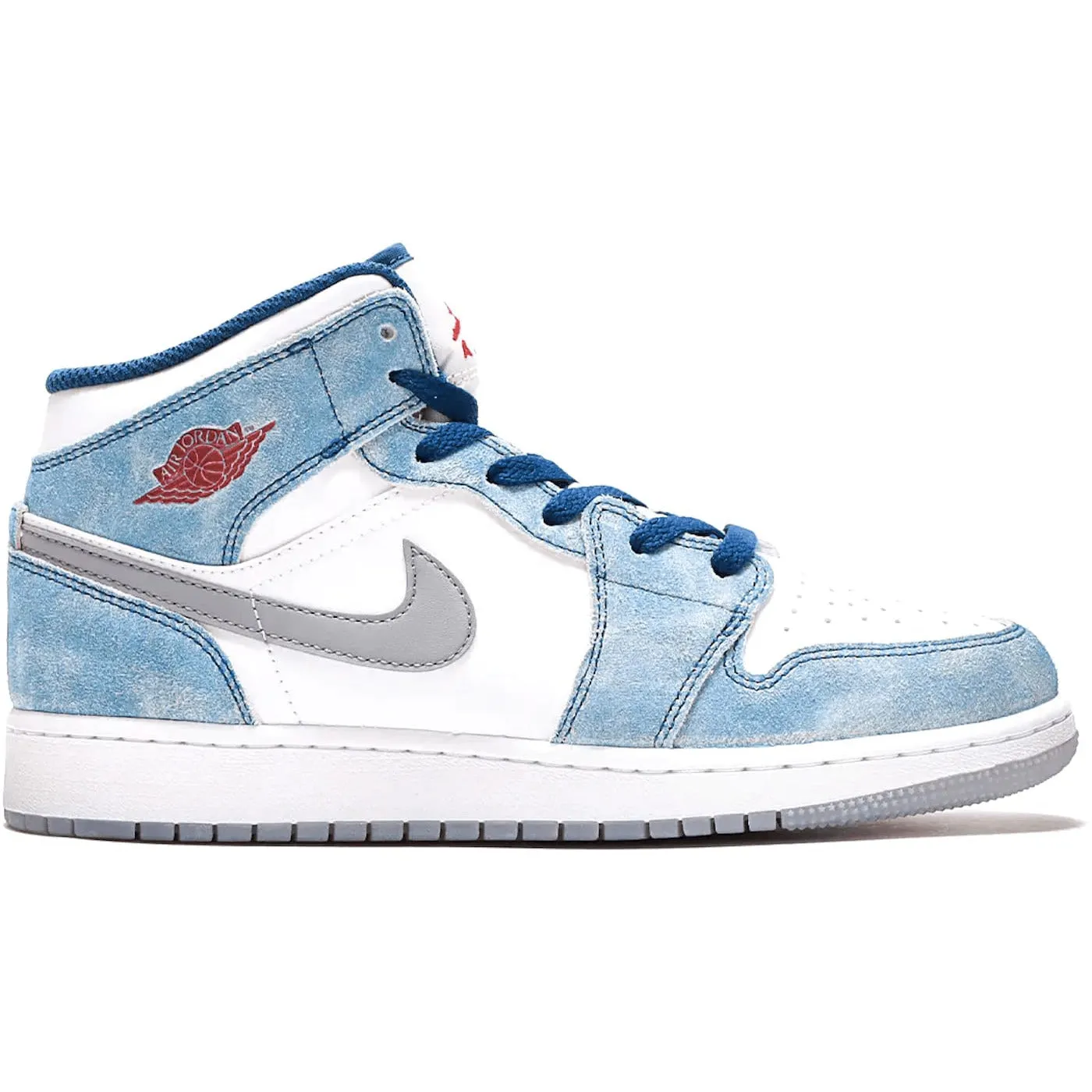 Jordan 1 Mid SE French Blue Light Steel (GS) Derrick Rose Debuts New Adidas Basketball Shoe
