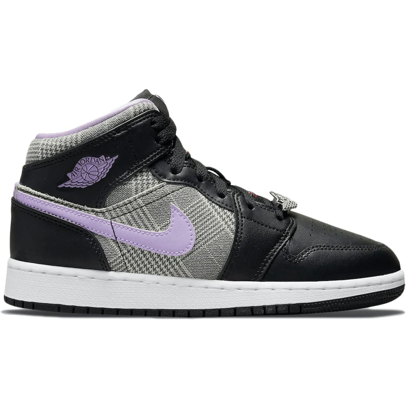 Adidas Shoes Collaborations Jordan 1 Mid SE Houndstooth (GS)