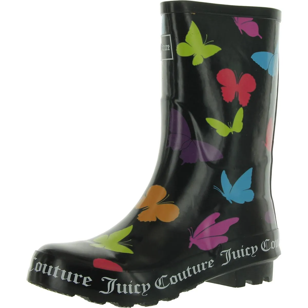Hunter Rain Boots Tall Vs Short Juicy Couture Womens Totally Logo Padded Insole Rain Boots
