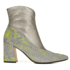 Asics Split Second 9 Wrestling Shoes Kara Zini Handmade Slip-On Gray Snake Leather Bootie