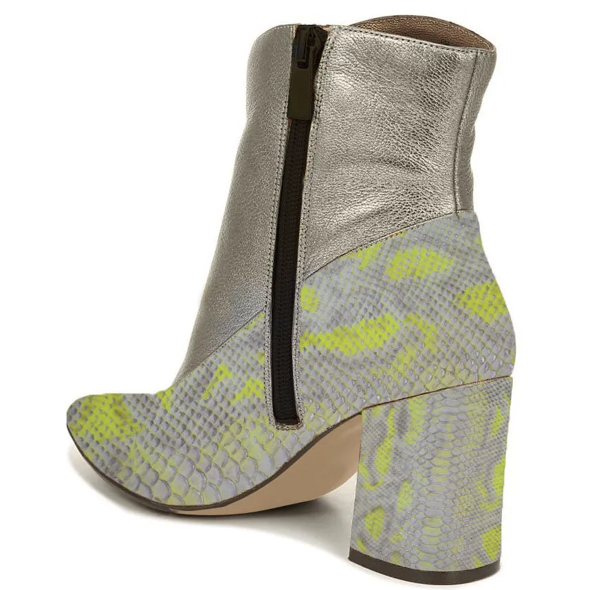 Asics Gel Contend 9 Wide Running Shoes Kara Zini Handmade Slip-On Gray Snake Leather Bootie