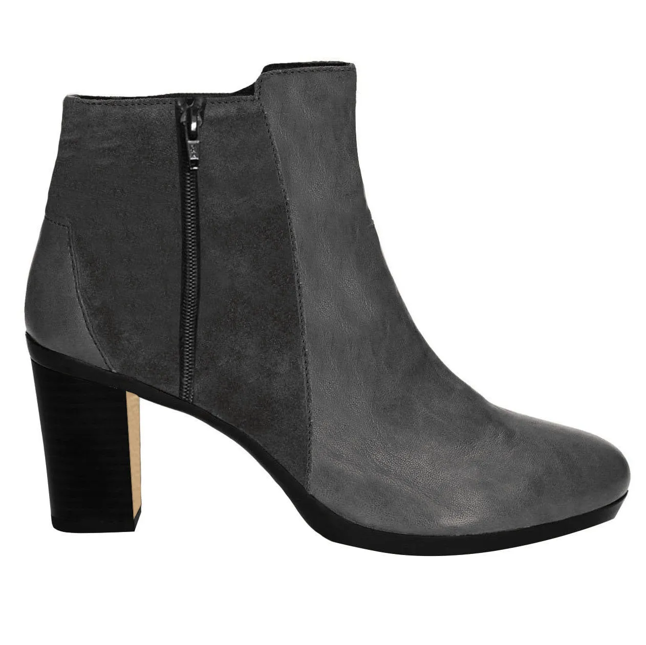 Kara Zini Handmade Slip-On Gray Suede Bootie Asics Shoes Company