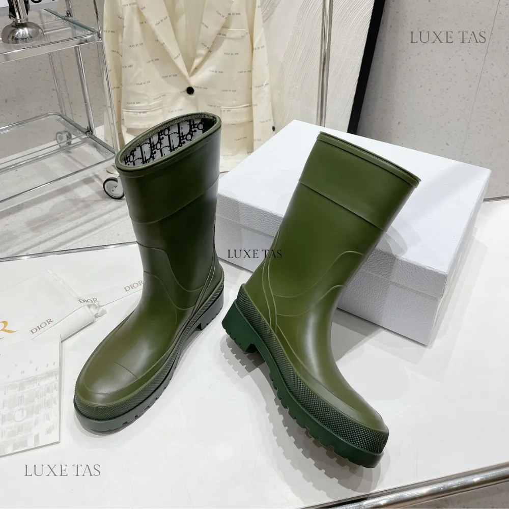 Mario Rain Boots Khaki DRunion Rain Boot Designer Boots & Ankle Boots for Women