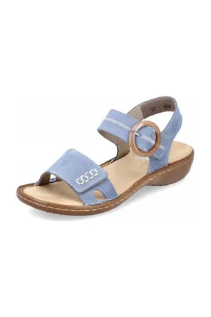 Comfy Sandals for Travel Rieker Sandals 608z3-14 in Blue