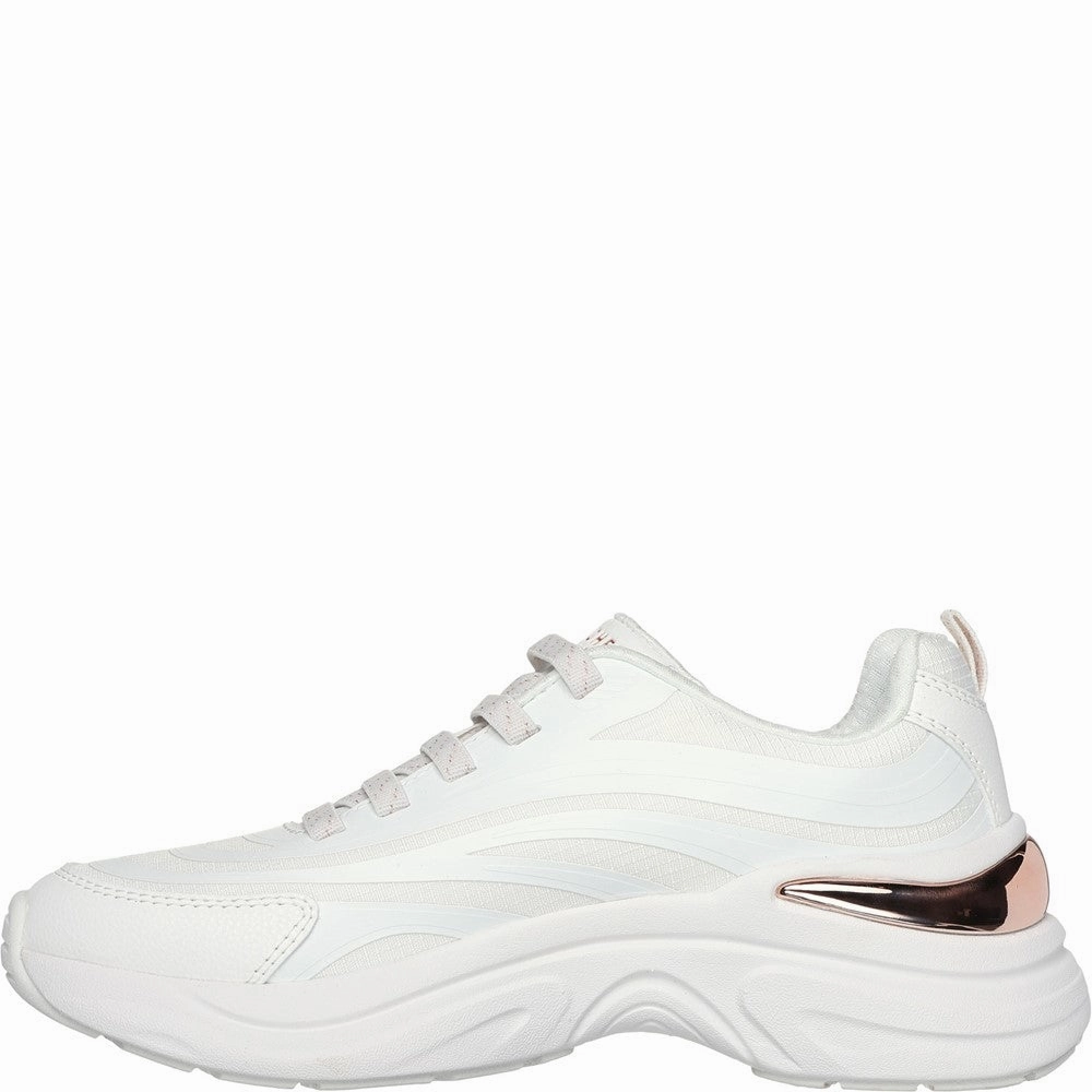 Skechers Hazel Step N Flow Trainer Glow Hike No Tie