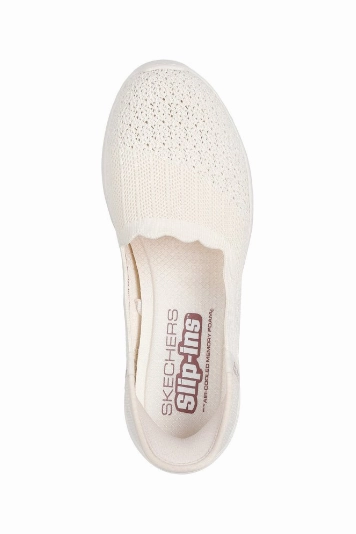Skechers Ladies 158980  SEAGER BELIEVE IT in Off white Odor Resistant Compact Style