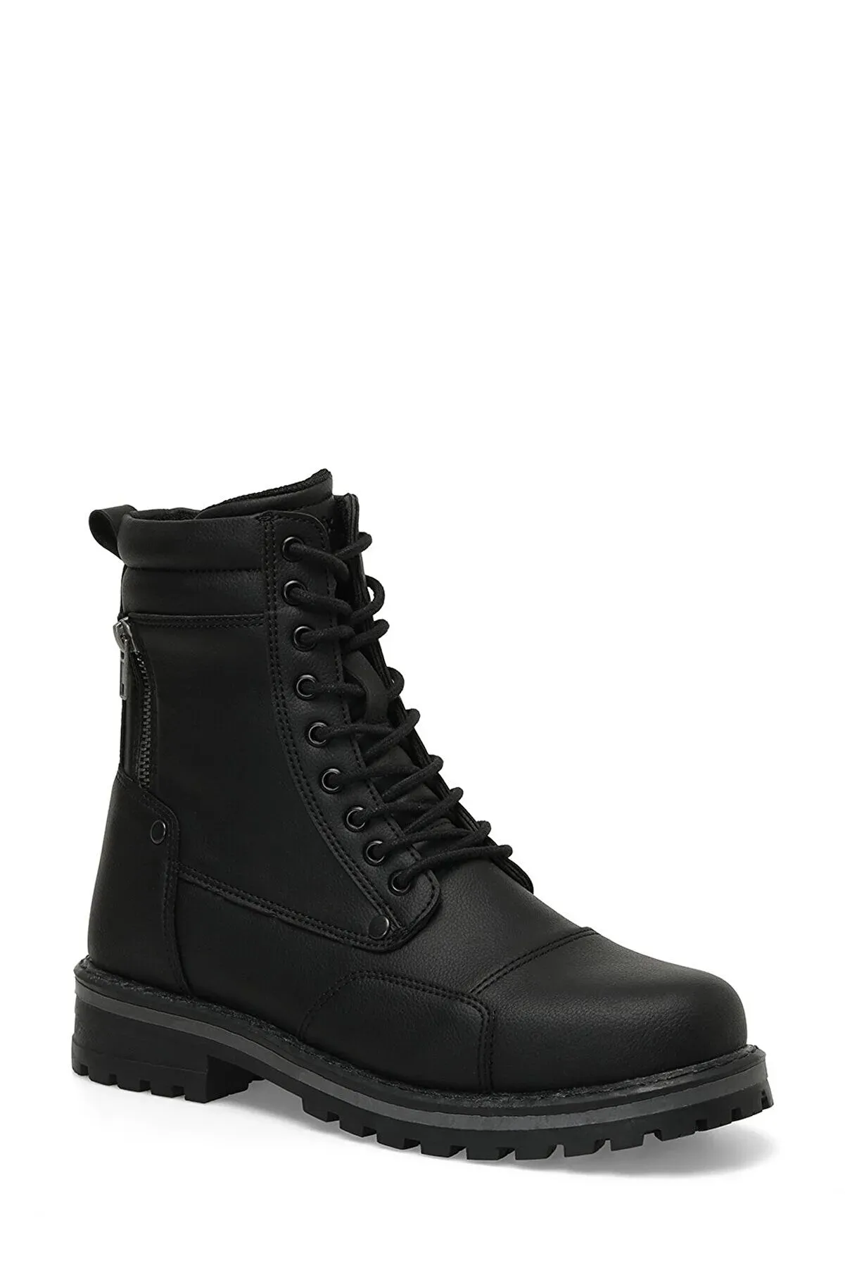 Kinetix Men's Black Biker Boots Hoffman Pac Boots