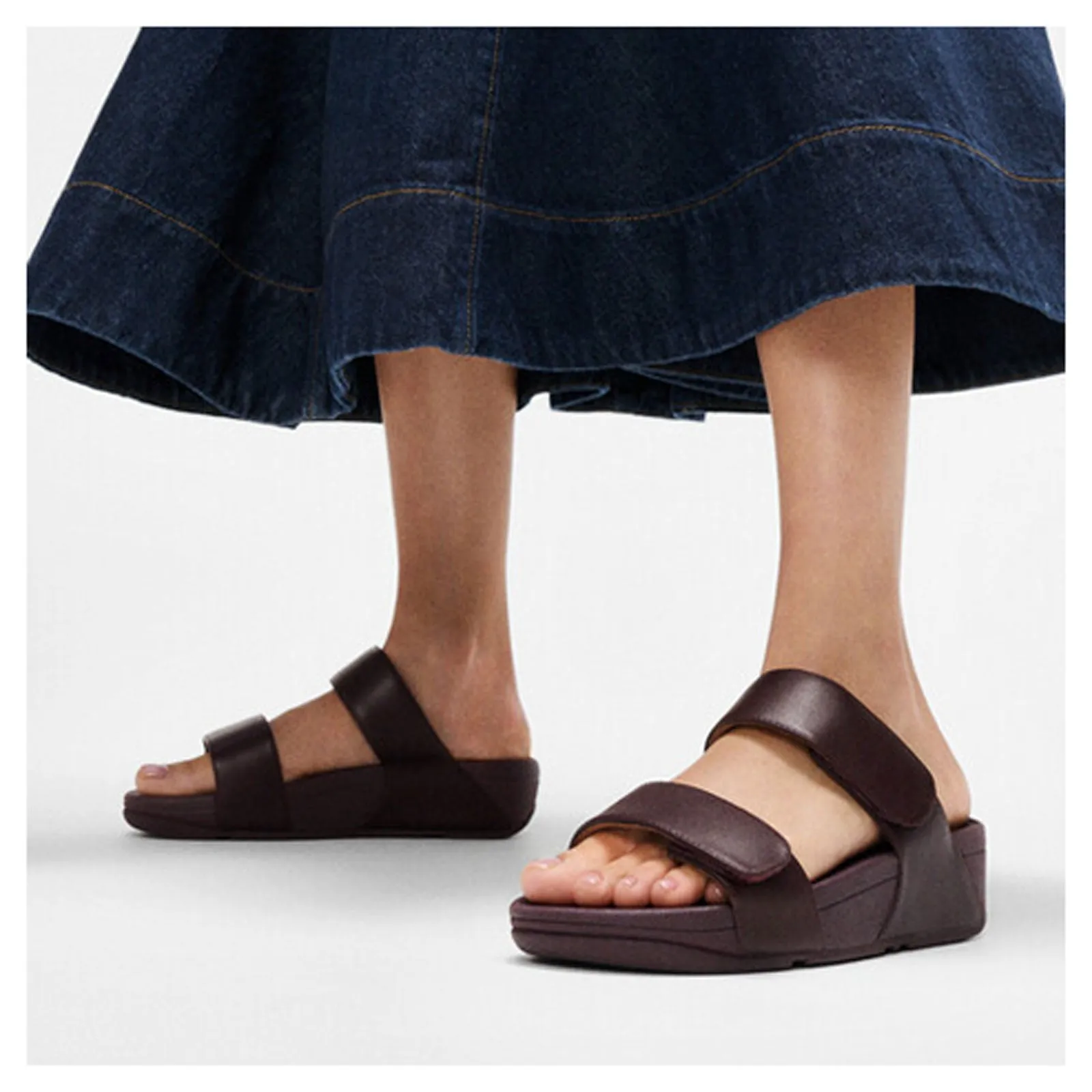 Machine made Chain Touch Women's FitFlop, Lulu Adjustable Strap Slide Sandal