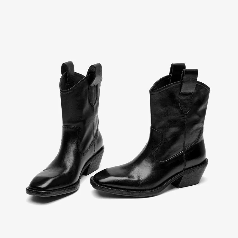 Ice Bug Boots Beau Today  Washed horse skin  Women boots Straight-in